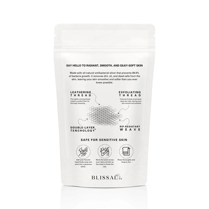 Blissali Exfoliërende Antibacteriële Douchehanddoek