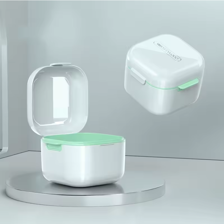 Blissali Bewaardoosje voor Kunstgebit - Voor Thuis en Onderweg